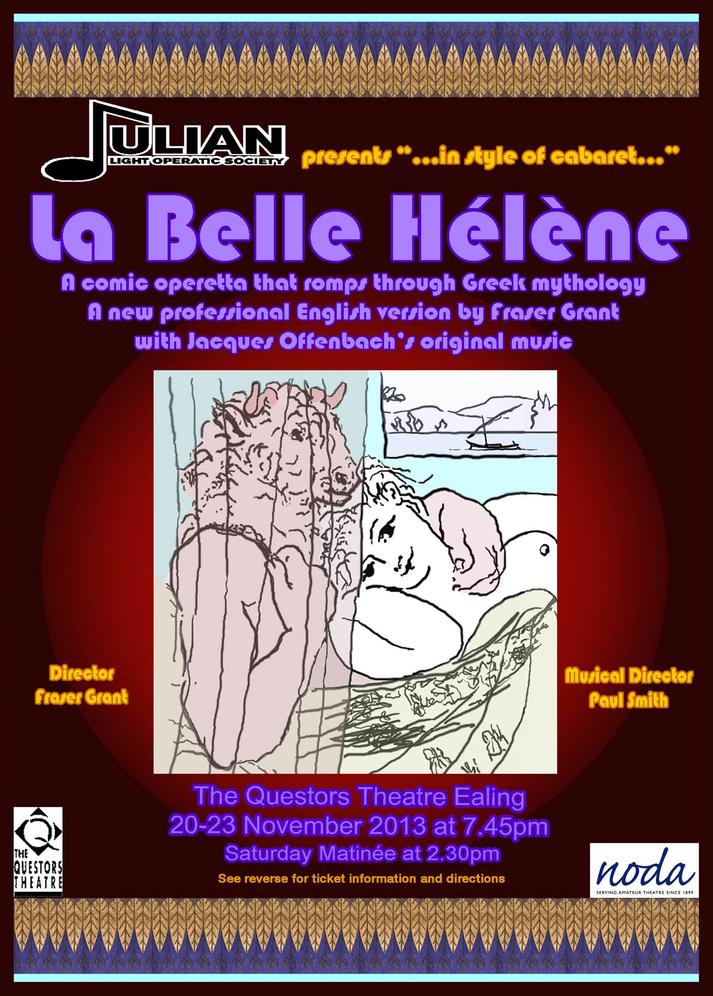 La Belle Helene 13 handbill