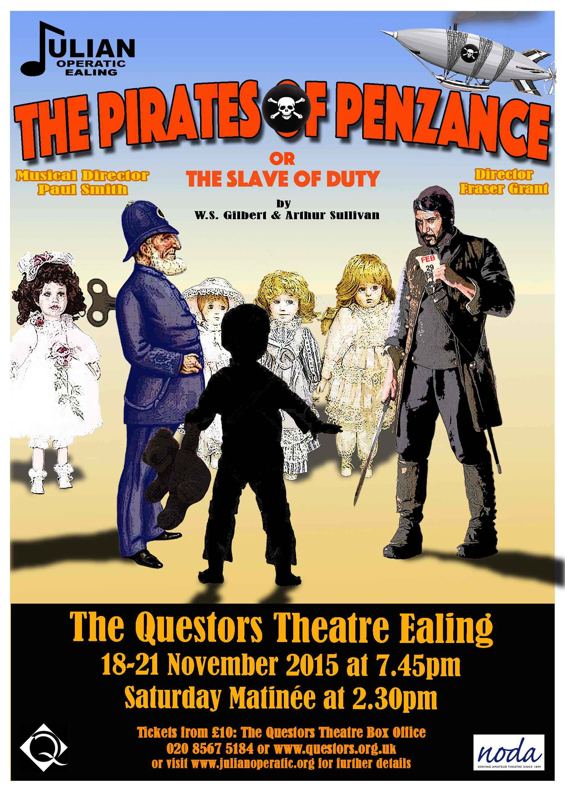 The Pirates of Penzance 15 handbill